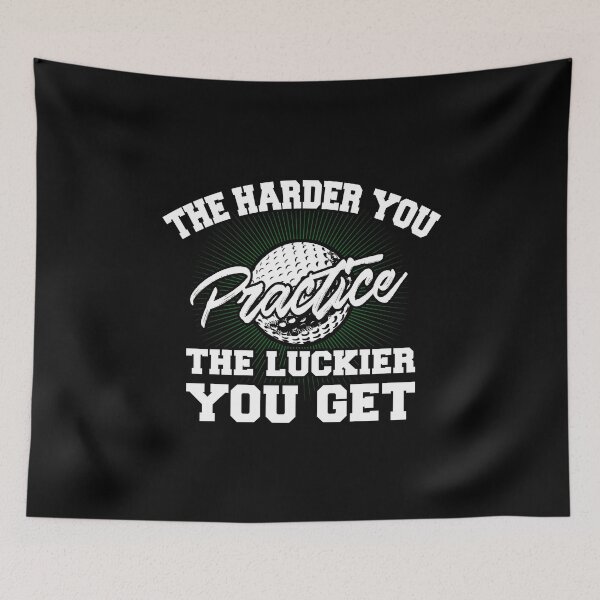 Item preview, Golf Shirt Harder You Practice The Luckier You Get Gift Tee designed and sold by haselshirt.