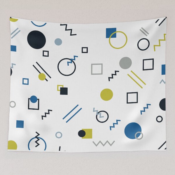 Item preview, Colorful, cool, unique, trendy, urban illustration art with geometric shapes designed and sold by theendup.