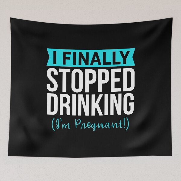 Item preview, Pregnant Shirt I Finally Stopped Drinking Gift Tee designed and sold by haselshirt.