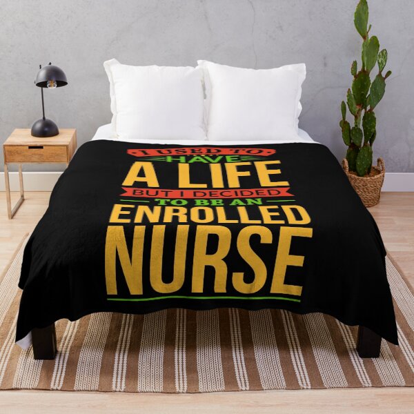 Item preview, I Used To Have A Life But I Decided To Be An Enrolled nurse Shirt designed and sold by Orange Pieces.