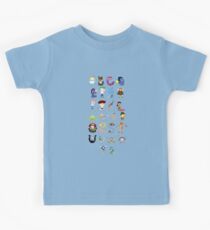 Animated characters abc Kinder T-Shirt