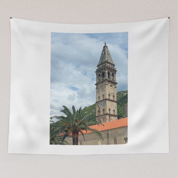 Item preview, Saint Nicholas church tower Perast Montenegro designed and sold by goceris.