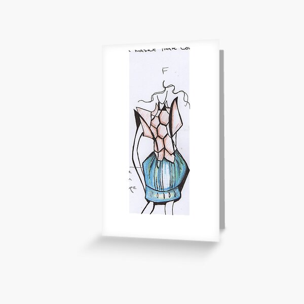 fashion design Greeting Card