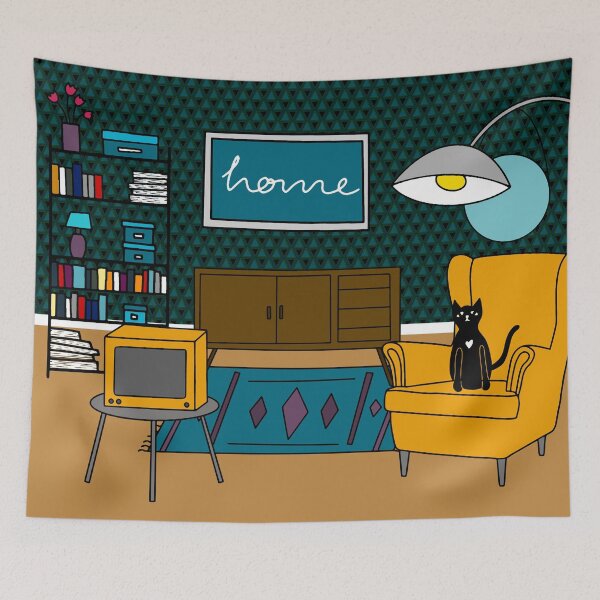 Item preview, living room designed and sold by annaillustrates.