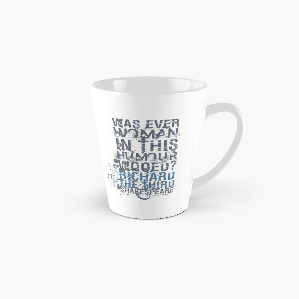 Richard III Wooed Quote (Grayscale) Coffee Mug