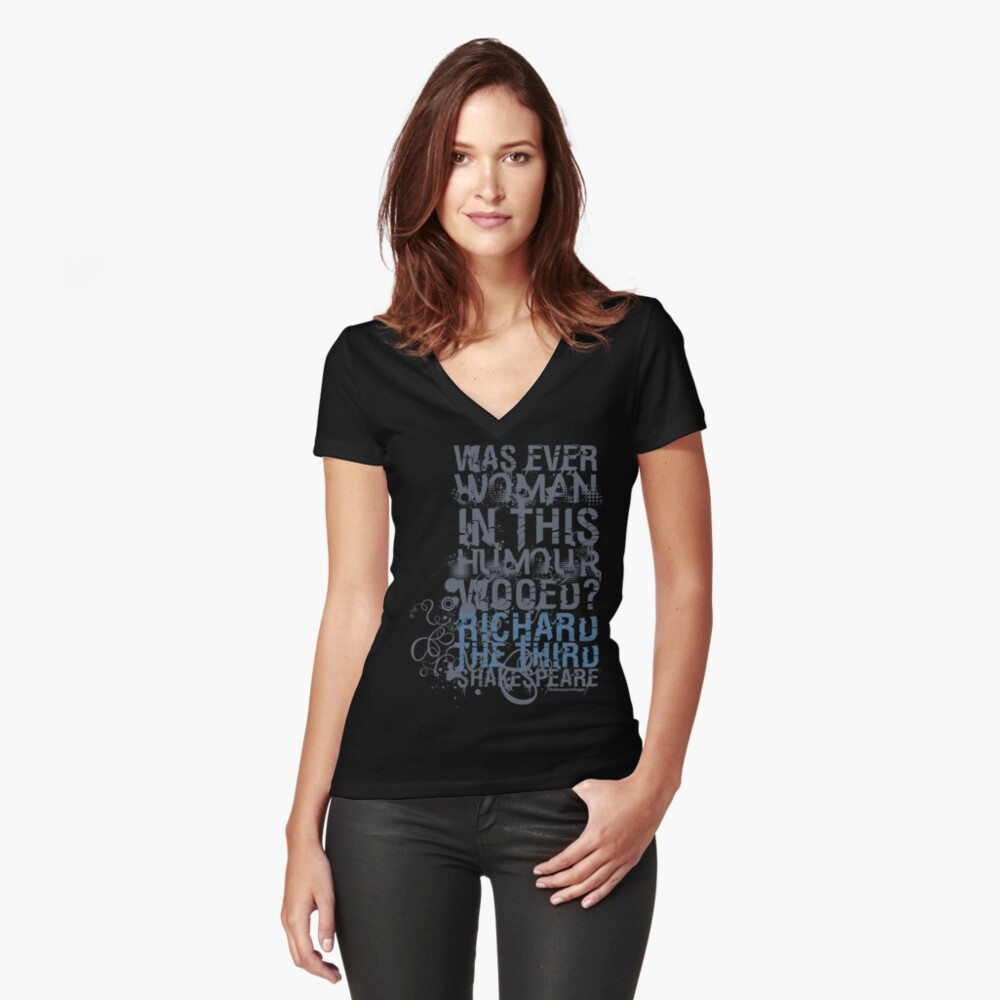 Item preview, Fitted V-Neck T-Shirt designed and sold by incognitagal.