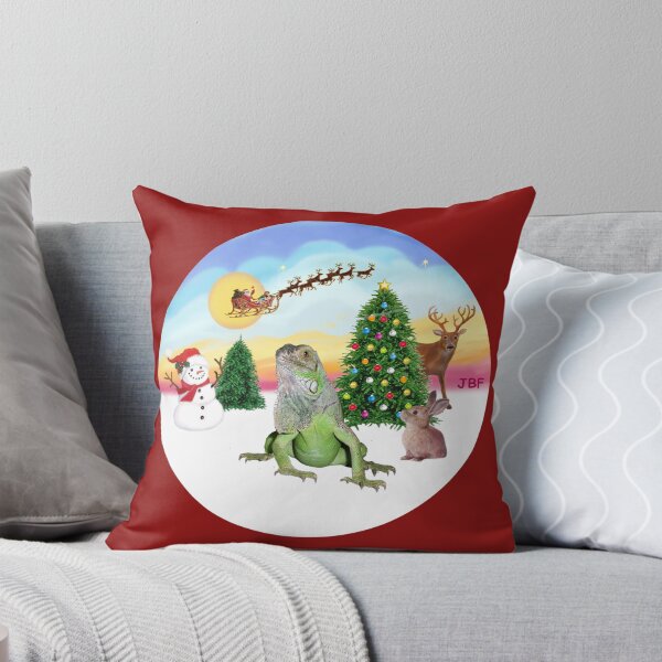 Item preview, Santas Take Off as His Iguana Watches designed and sold by JeanBFitzgerald.
