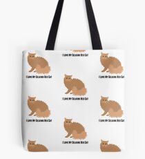 Ich liebe meine Selkirk Rex Katze Tote Bag