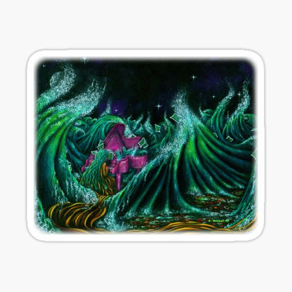 Claire de Luna & the Grand Sea Piano Sticker
