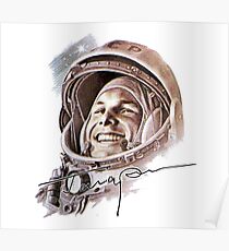 UdSSR-Astronaut Yuri Gagarin Poster