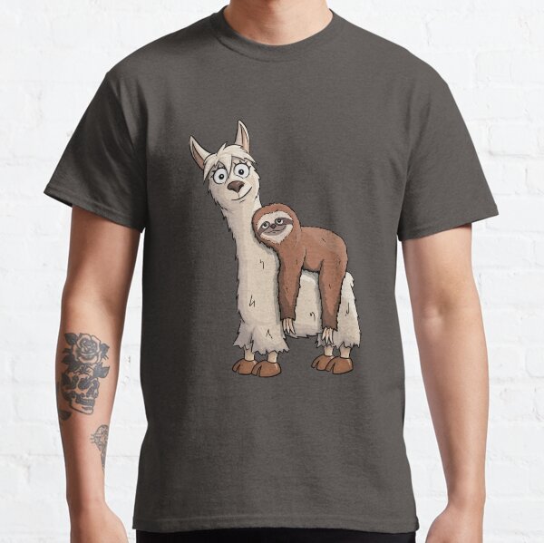 Item preview, Funky Chilled Sloth Riding A Fancy LLama Gift designed and sold by Skizzenmonster.