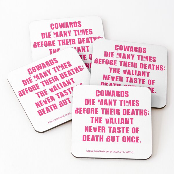 Item preview, Julius Caesar Coward Quote designed and sold by Styled Vintage.