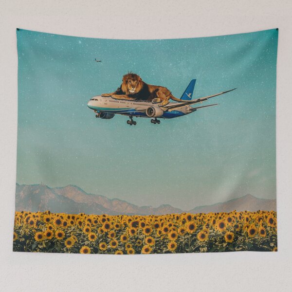 Item preview, Lion on the plane designed and sold by UnrealWorld.