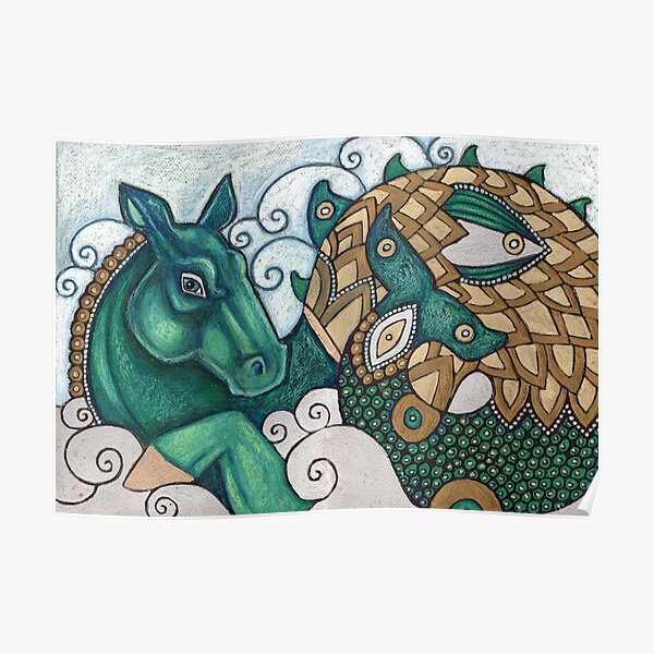 The Hippocamp Poster By Lynnetteshelley Redbubble