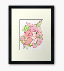 Clover Bunny Cuddle Gerahmtes Wandbild