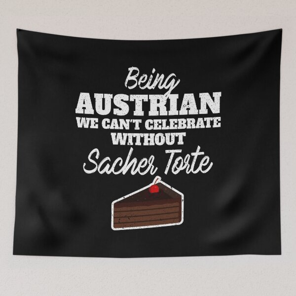Item preview, Being Austrian we can't celebrate without Sacher Torte   Graphic National food dish Desserts for Foo designed and sold by Orange Pieces.