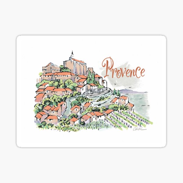 Provence, ville perchée de Gordes Sticker