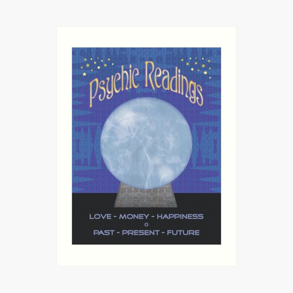 Psychic Readings Poster Art Print