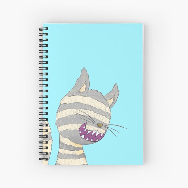 Cheshire Cat Grin Spiral Notebook