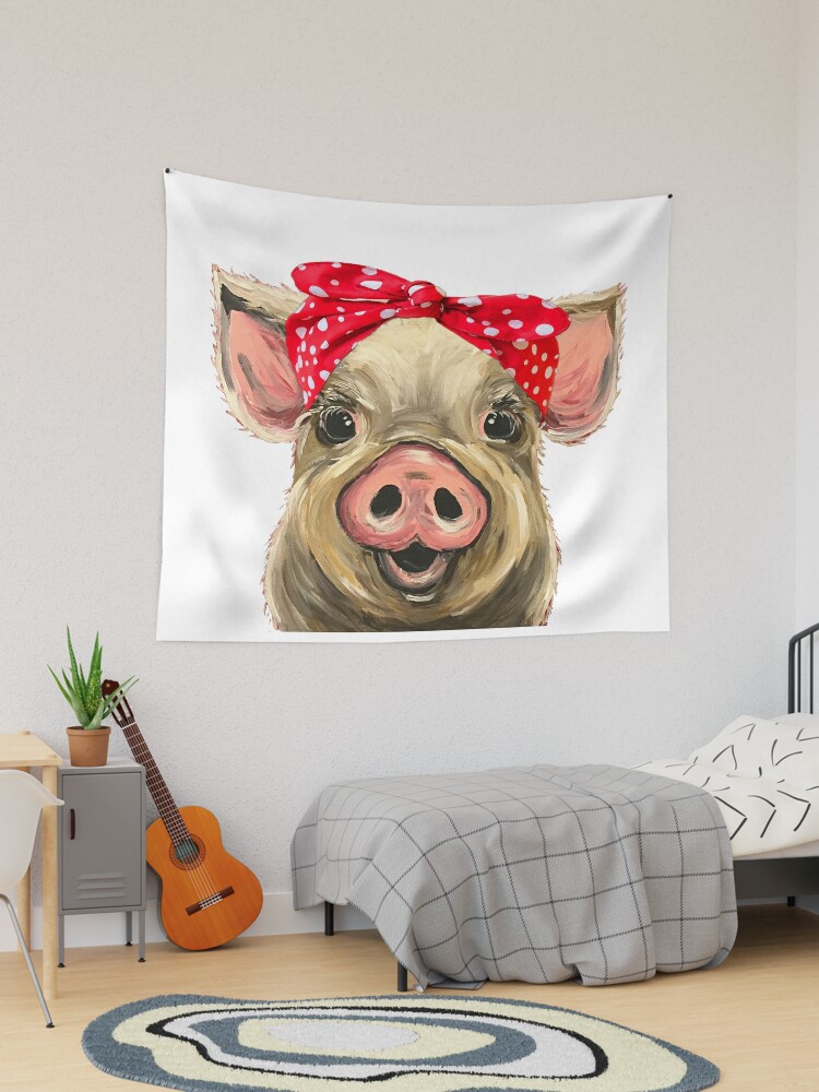 Pig tapestry best sale