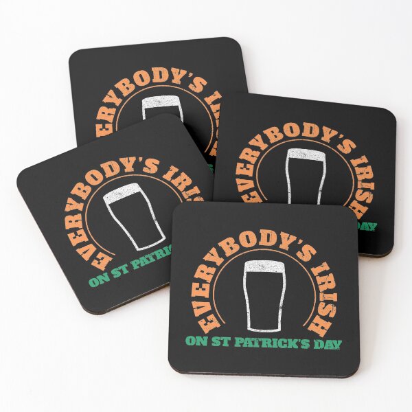 Item preview, Everybody's Irish on St Patrick's Day Funny Drinking design designed and sold by phoxydesign.
