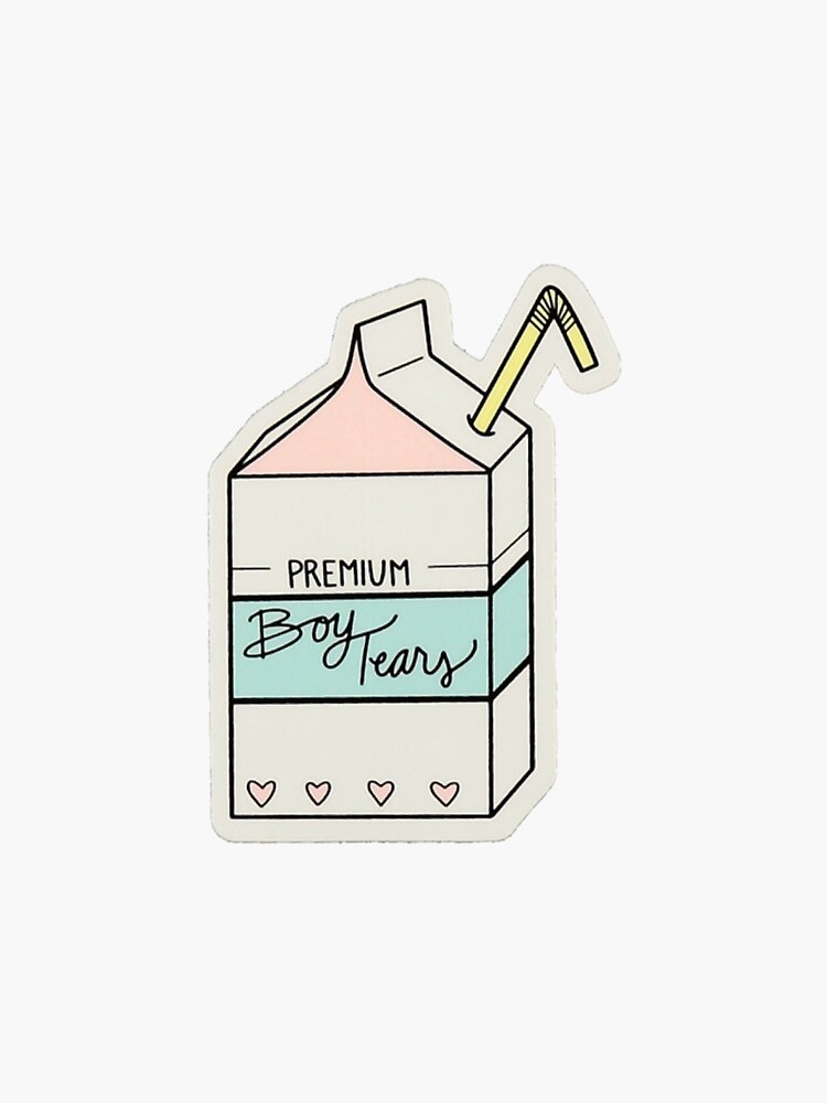 Premium boy tears Sticker  Sticker