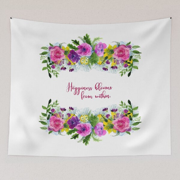 Item preview, Happiness Blooms From Within Floral Bouquet  designed and sold by infinitygrafix.