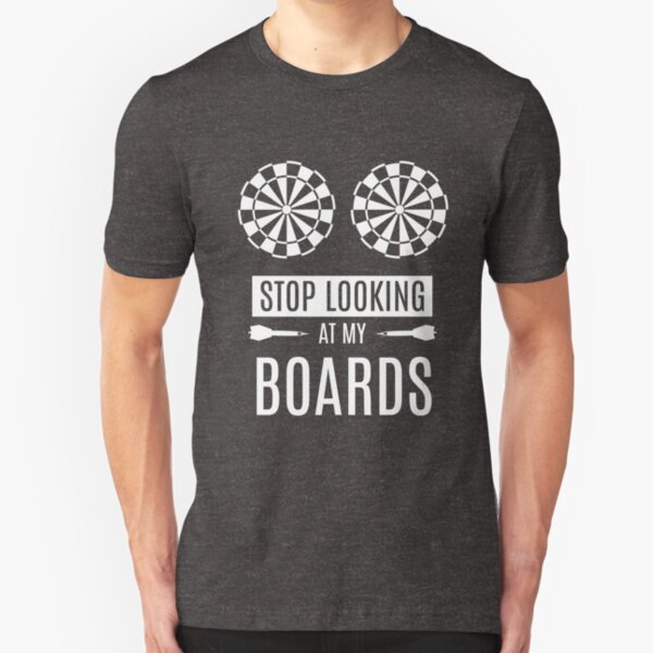 Funny darts design Slim Fit T-Shirt