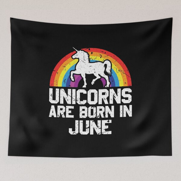 Item preview, Unicorns Are Born In June Shirt Birthday Month Gift Tee designed and sold by haselshirt.