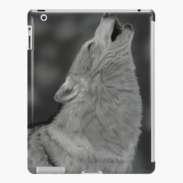 Lone Wolf Digital Painting iPad Snap Case