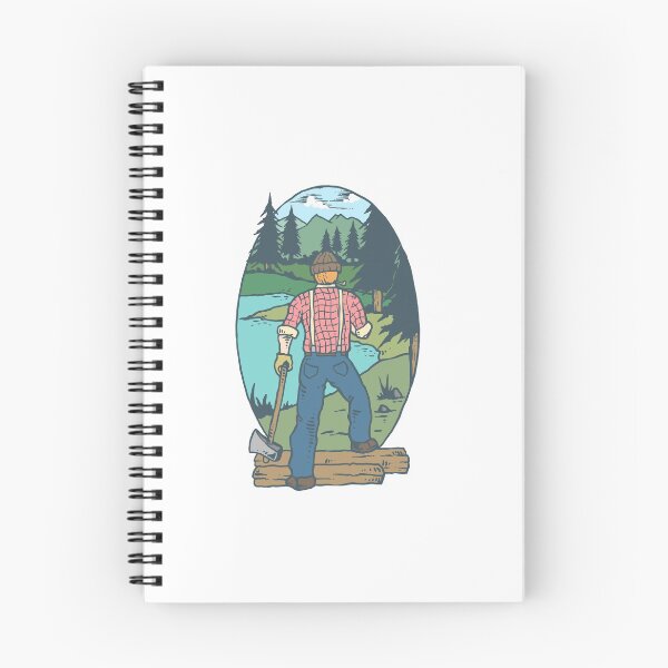 Item preview, Lumberjack Forest Cartoon Kids Tshirt designed and sold by Legendemax.