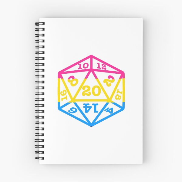 Item preview, Pansexual pride twenty sided dice designed and sold by DoodAndDying.