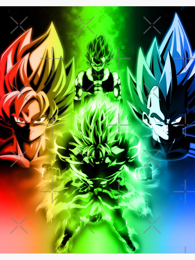 DBS Broly vs. Gogeta Blue A4 Printout