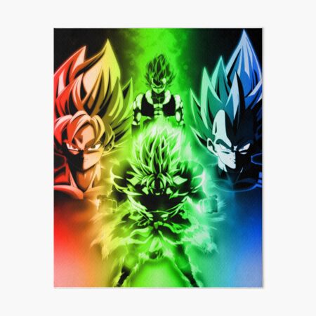 DBS Broly vs. Gogeta Blue A4 Printout