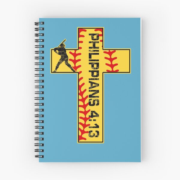 Item preview, Philippians 4:13 Softball Christian Faith Jesus Cross designed and sold by TeeCreations.