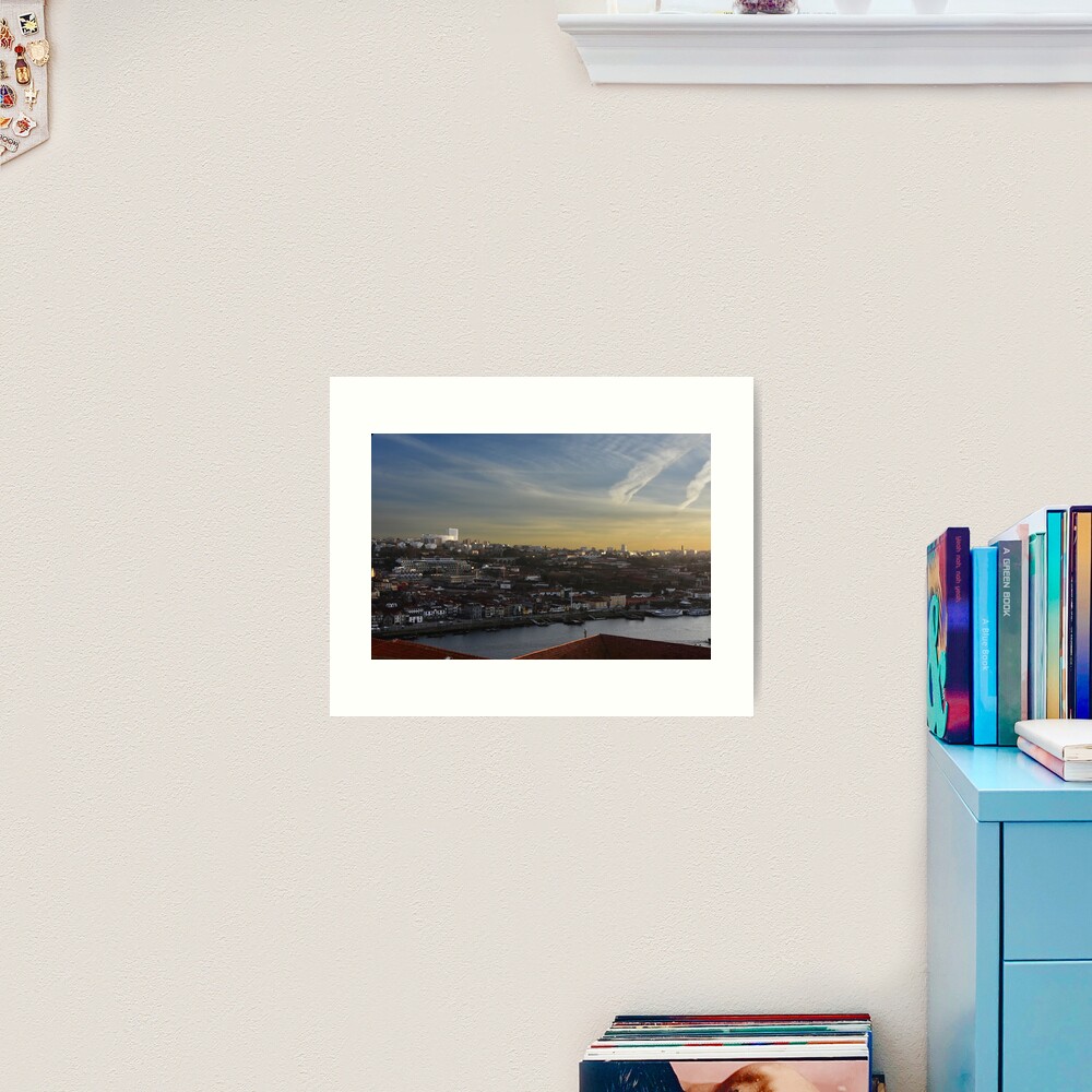 View over Vila Nova de Gaia Art Print