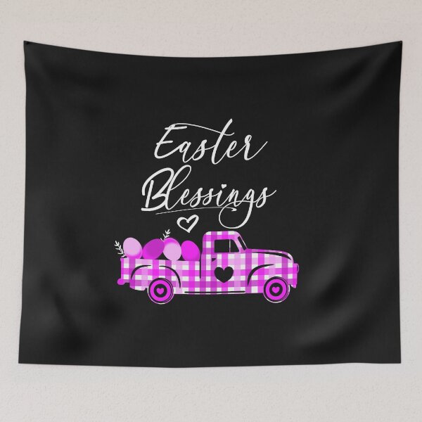 Item preview, Vintage Truck with Easter Eggs Easter Blessing design designed and sold by Sapphire Star.