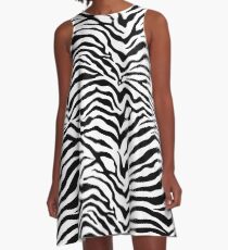 Zebra A-Linien Kleid