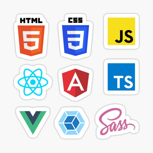 Front End Web Development Combo Pack (med+) Sticker