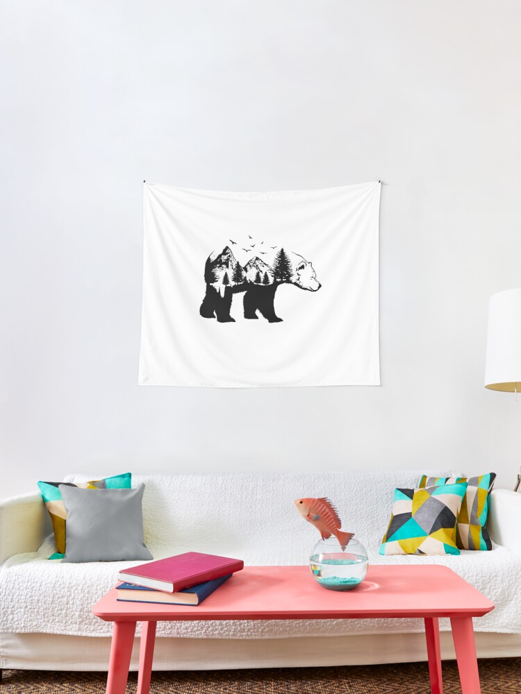 Bear Mountain For Bear Nature Lovers Supporters Tapestry By