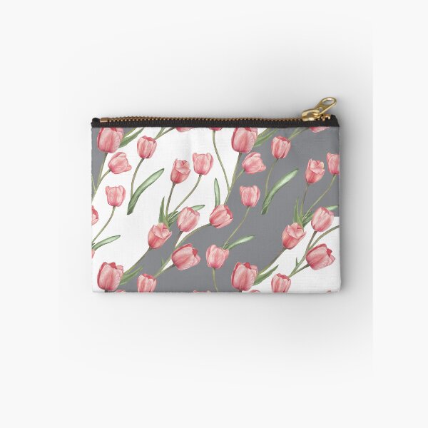 Item preview, Pattern with tulips and leaves, watercolor variation 2 designed and sold by SASHA-MATBON.