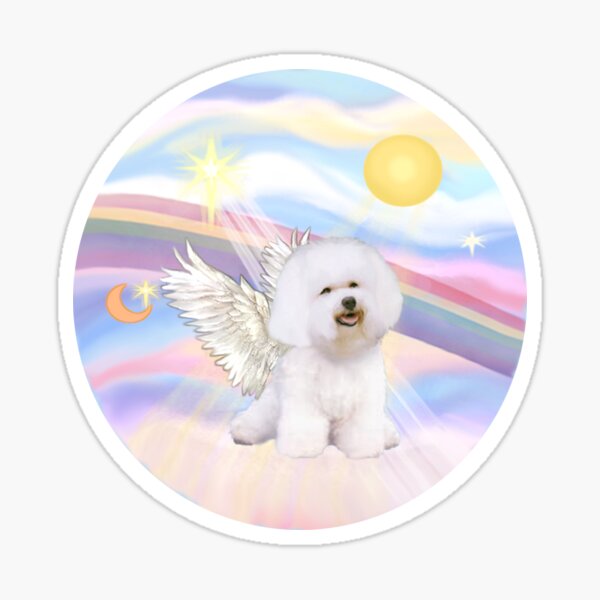 Bichon Frise (#1) in Heavens Clouds Sticker