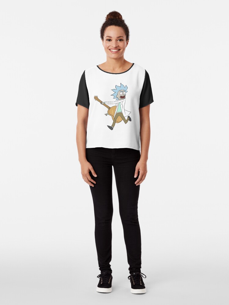 Alternate view of Tiny Rick! Chiffon Top