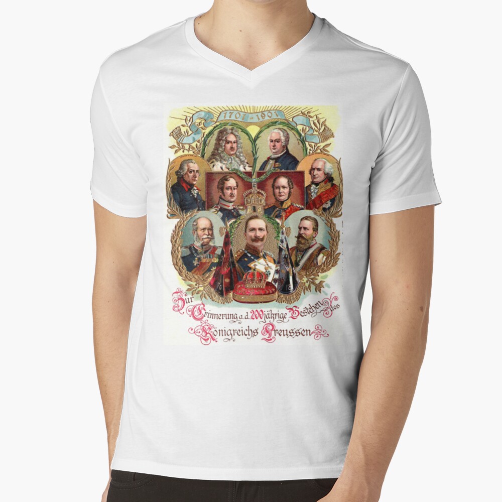 Kingdom of Prussia...200th Anniversary 1701 to 1901 V-Neck T-Shirt