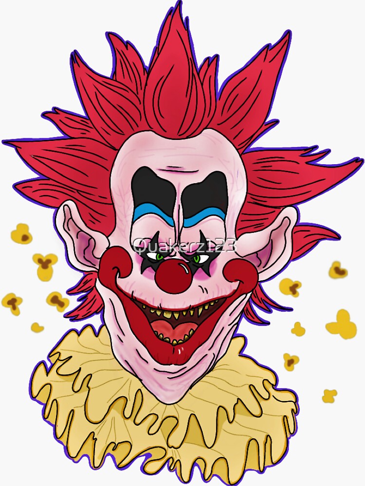 "Killer Klowns Spikey" Sticker for Sale by Quakerz123 Redbubble