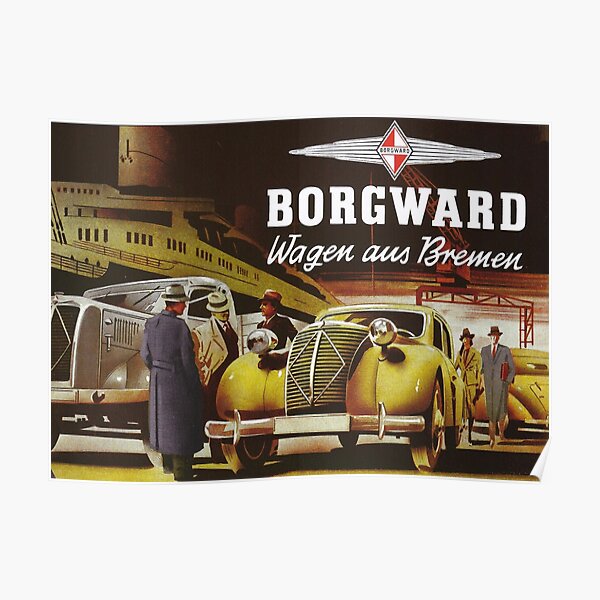 Borgward 1941 car and truck advertisement Poster