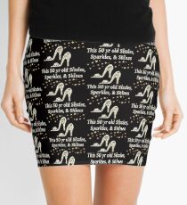 SPARKLING 50TH BIRTHDAY SHOE QUEEN Mini Skirt
