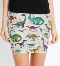 Bright Dinosaurs Mini Skirt