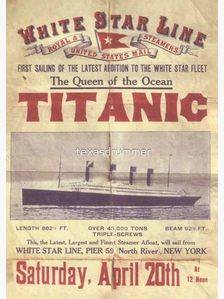 Titanic Poster by texasdrummer