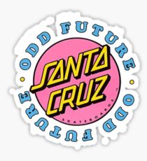 Seltsame zukünftige Santa Cruz Aufkleber Sticker